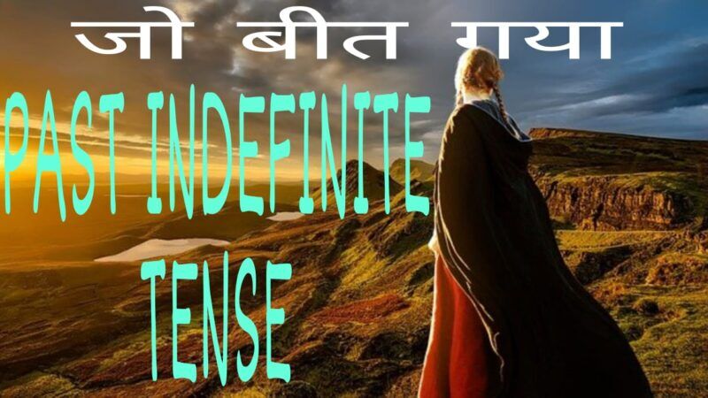 Past Indefinite Tense