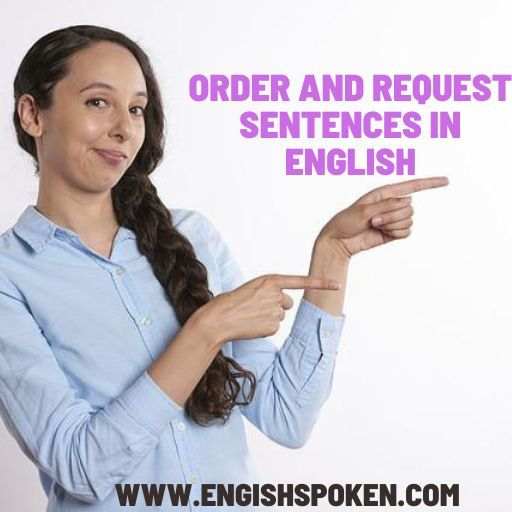 order and request sentences in english